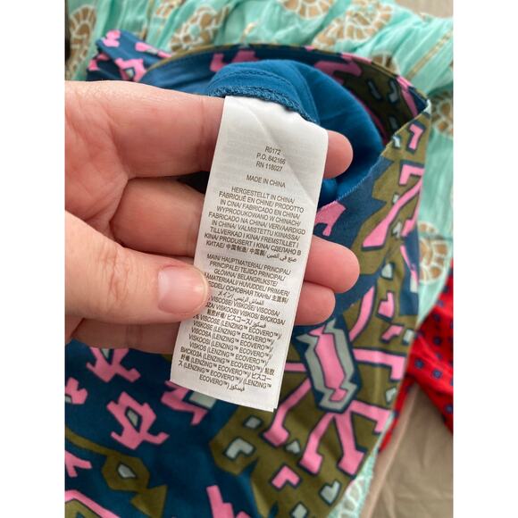 BODEN Pull-On Fluid Trousers Pants  Baltic Aztec Geo Size US 10 - Picture 5 of 5